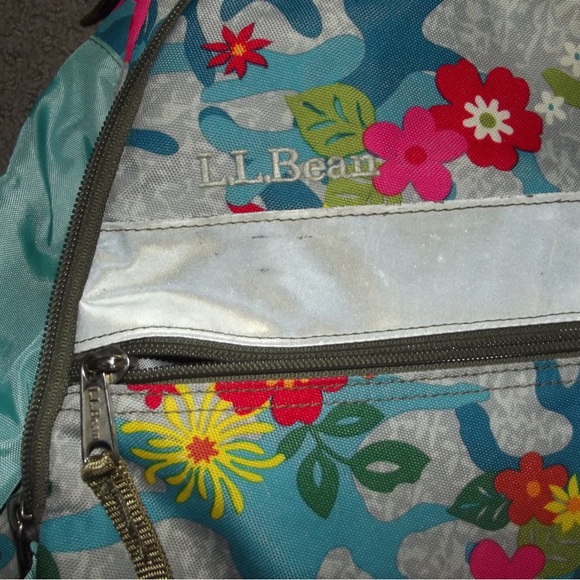 L.L. Bean Floral Patterned Backpack - Picture 2 of 9